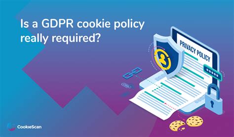 cookie policy requirements gdpr